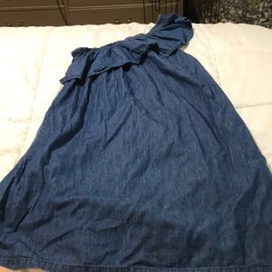 blue jean material dress